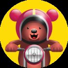 Excite Bear – Animal Bikers