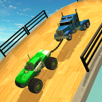 Double Impossible Mega Ramp 3D