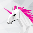 UNICORN Low Poly – Polygonal Art